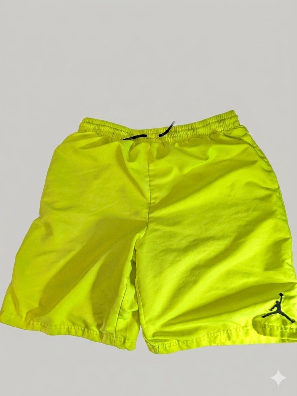 Neon Yellow Jordan Athletic Shorts